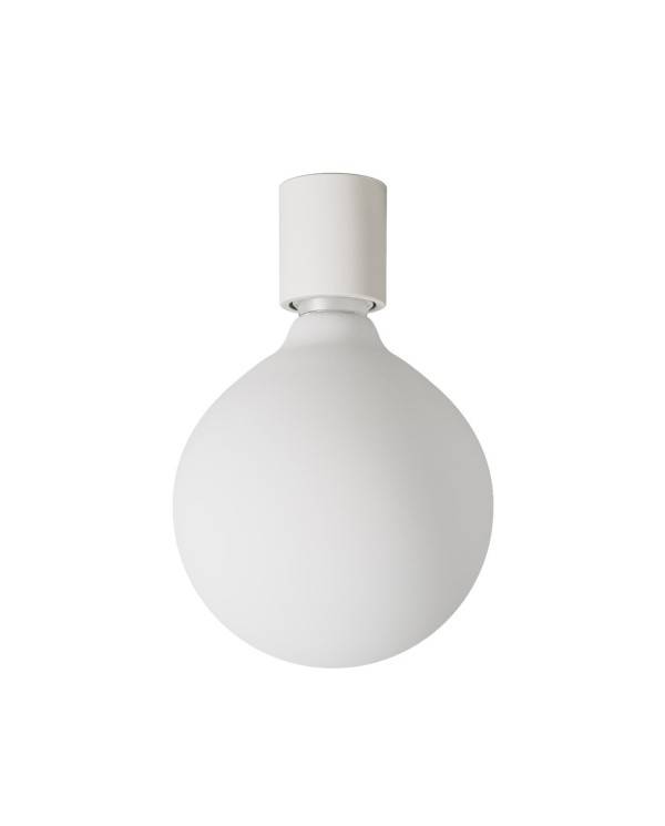 Wandleuchte mit Globe Glühbirne mit Porzellan-Effekt - Waterproof IP44