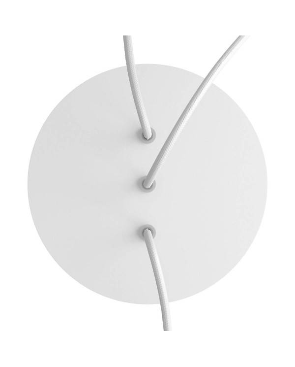Rundes 3 Inline-Löcher und 4 Seitenlöchern Lampenbaldachin Kit, Rose-One-Abdeckung, 200 mm Durchmesser