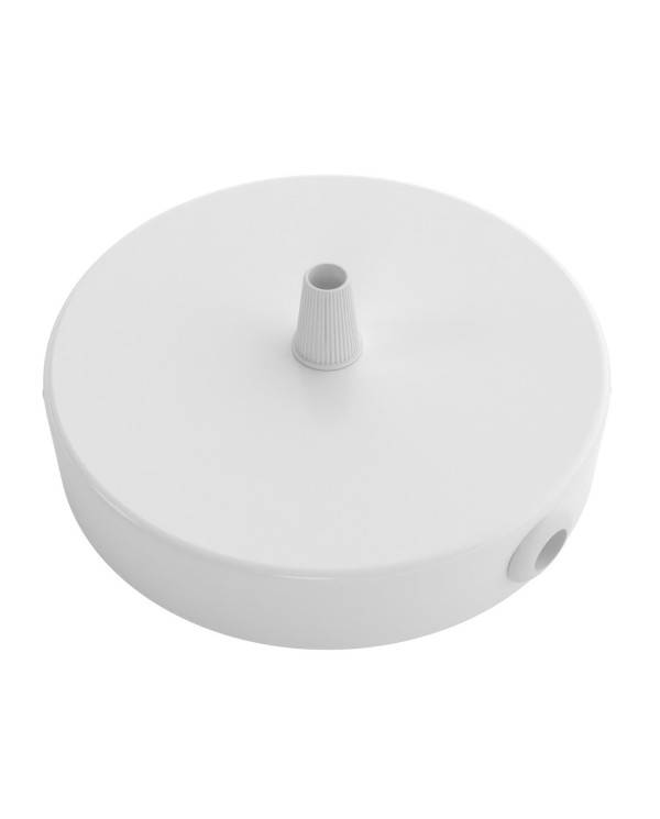 Zylindrischer Lampenbaldachin Kit aus Metall mit 1 Haupt- und 2 Seitenlöchern