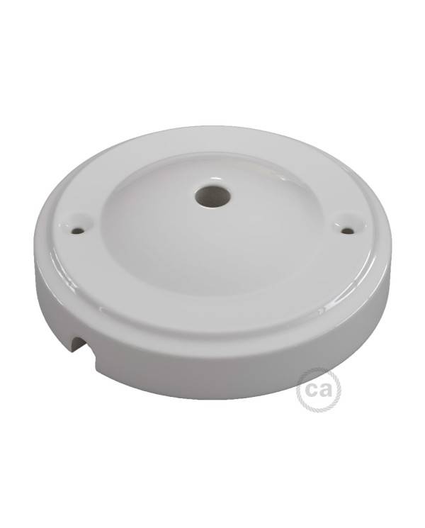 Minimalistischer Lampenbalachin Kit aus Porzellan