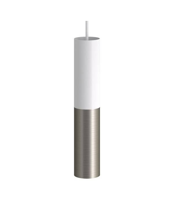 Tub E14, doppeltes Metallrohr für Punktstrahler mit Lampenfassung und E14-Doppelringmutter