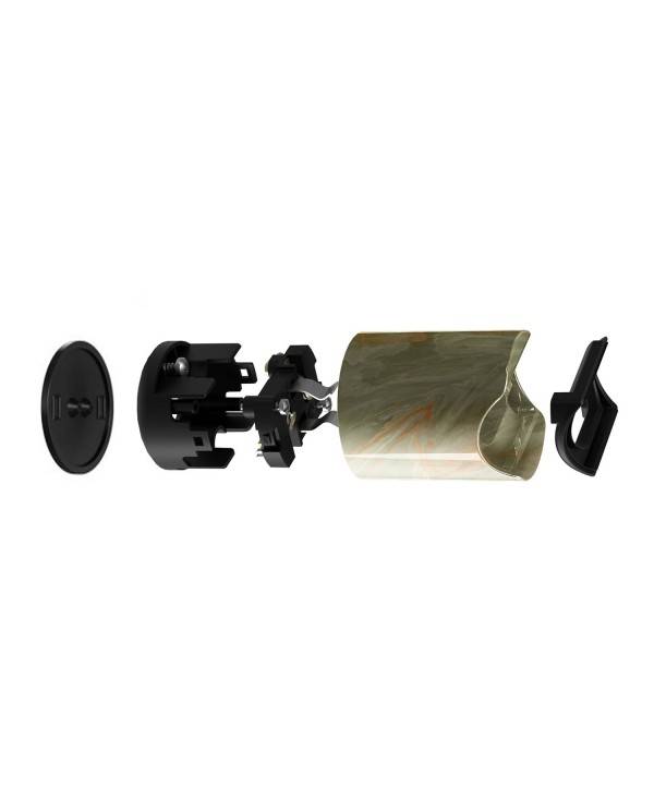Leuchte esse14 zur Wand- oder Deckenmontage für LED Röhrenlampe S14d - Waterproof IP44