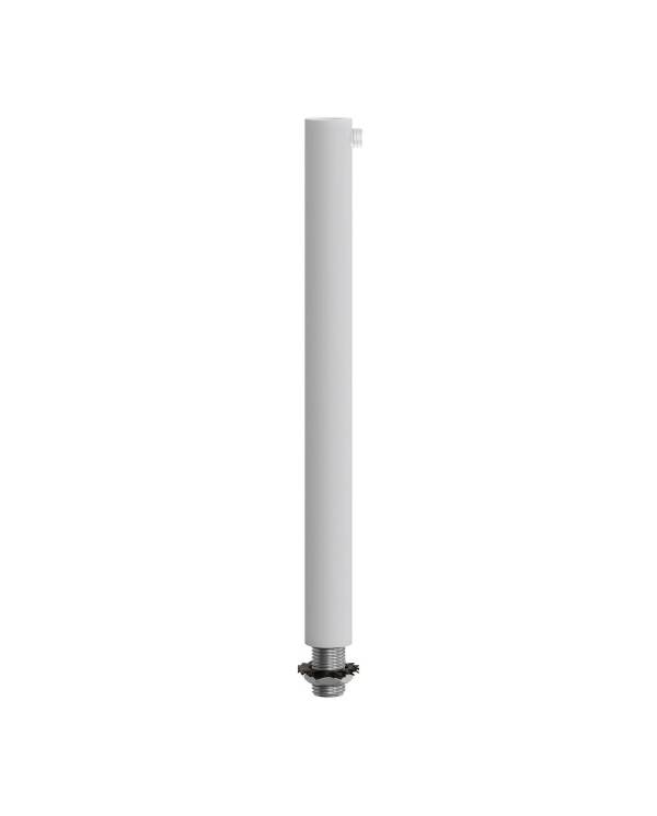 Runde Zugentlastung aus Metall, 15 cm lang, komplett mit Gewinderohr, Mutter und Unterlegscheibe