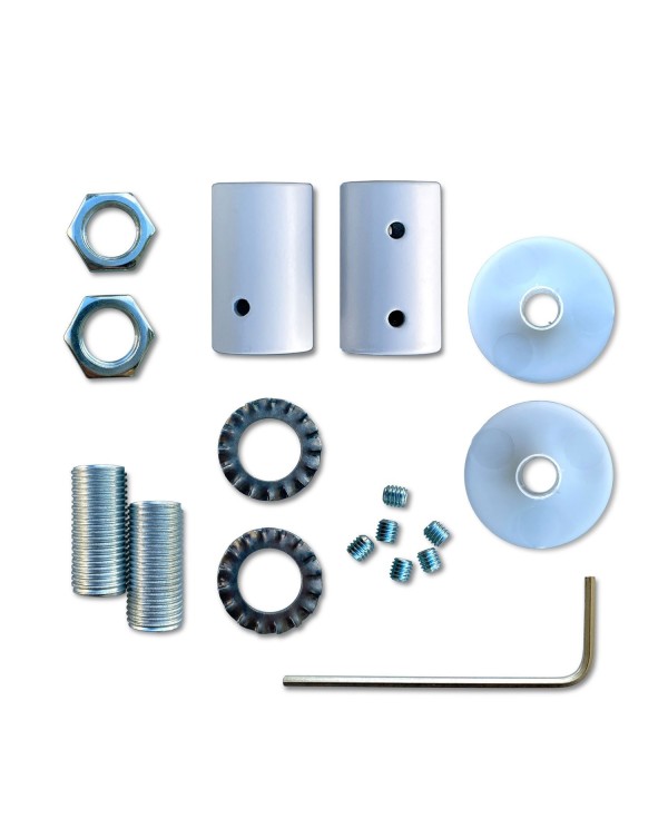 Kit Creative Flex flexibles gewebeummanteltes Kabelrohr, RM78 petrolblau mit Metallenden