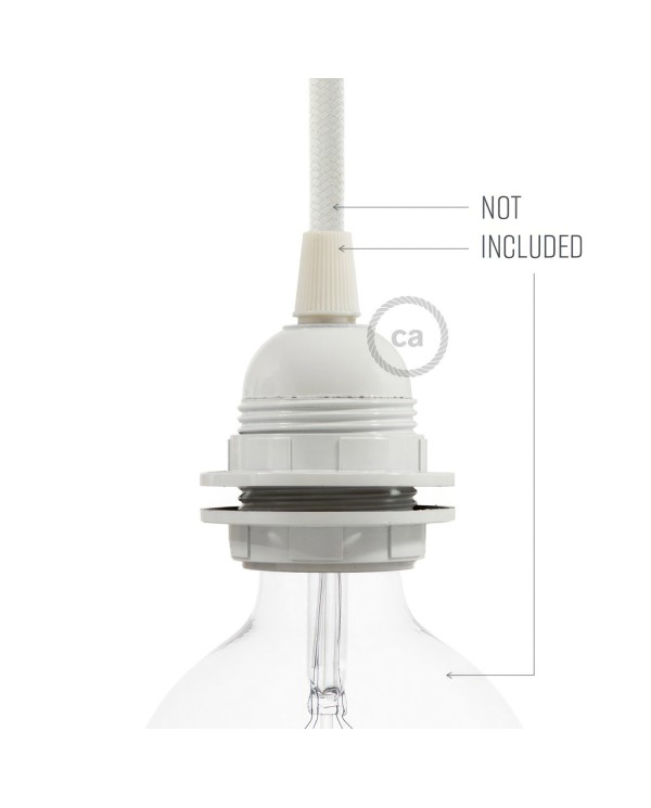 E27-Lampenfassungs-Kit aus Bakelit mit Doppelklemmring für Lampenschirme